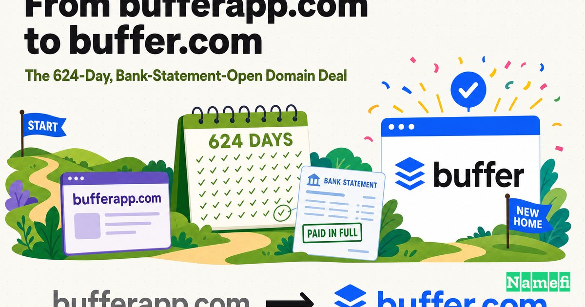 From BufferApp.com to Buffer.com: The 624-Day, Bank-Statement-Open Domain Deal