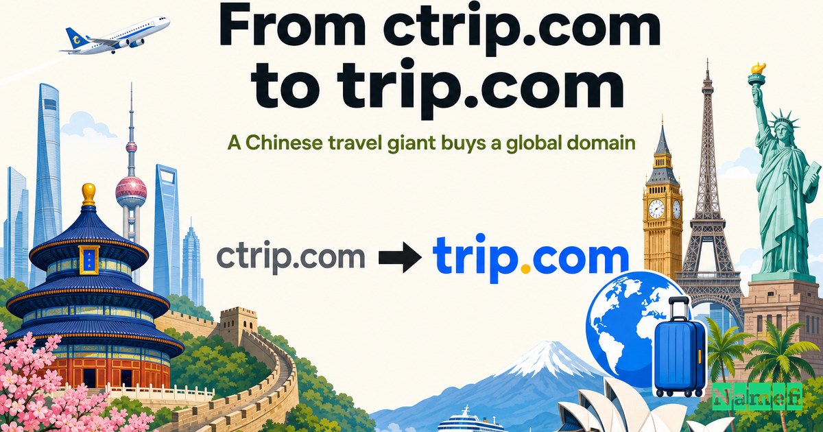From Ctrip.com to Trip.com: How China's Travel Giant Bought a 1996 Domain to Go Global