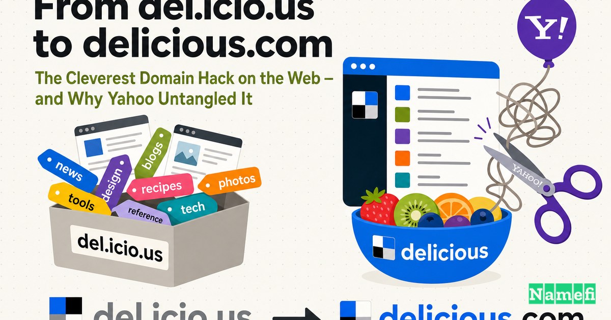 From del.icio.us to Delicious.com: The Cleverest Domain Hack on the Web — and Why Yahoo Untangled It