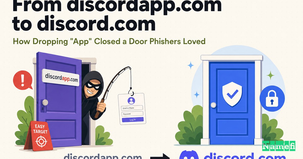 From DiscordApp.com to Discord.com: How Dropping "App" Closed a Door Phishers Loved