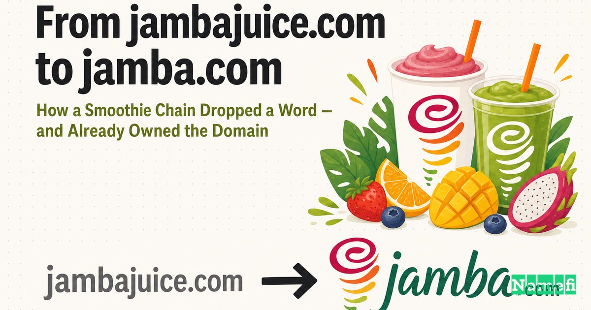 From JambaJuice.com to Jamba.com: How a Smoothie Chain Dropped a Word — and Already Owned the Domain
