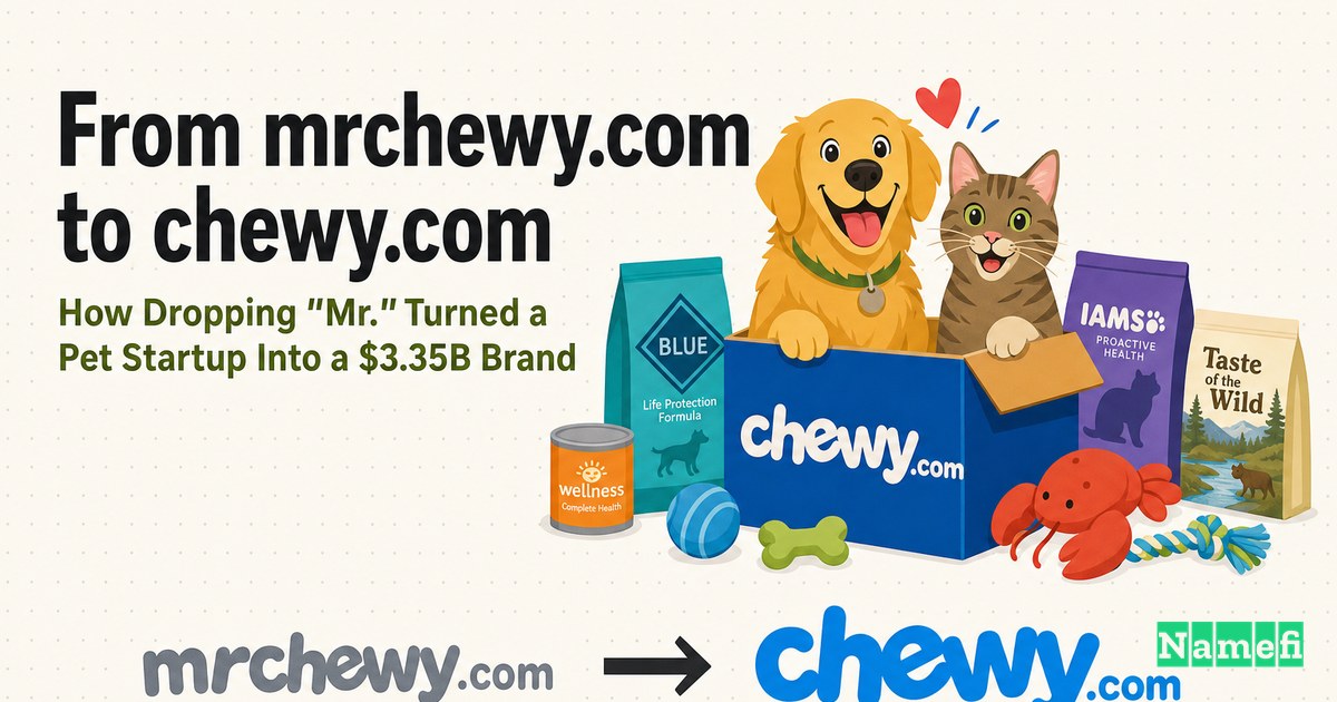 From MrChewy.com to Chewy.com: How Dropping "Mr." Turned a Pet Startup Into a $3.35B Brand
