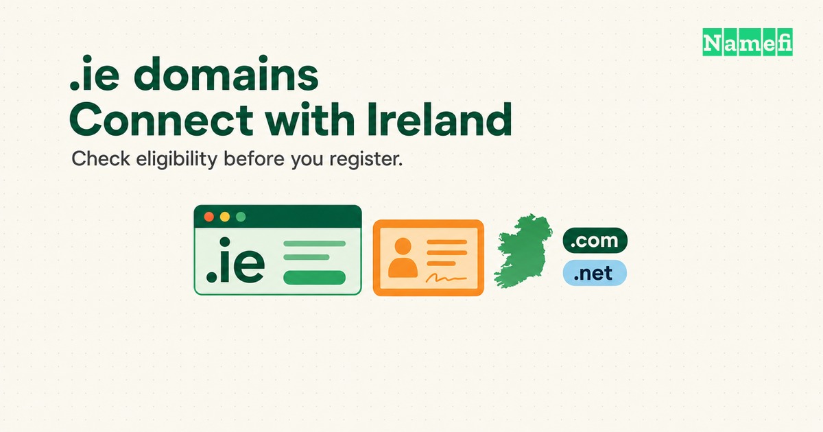 The .ie Domain Connects Your Website with Ireland