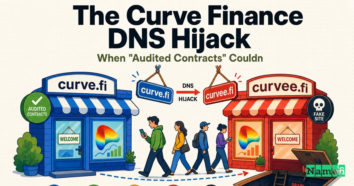 The Curve Finance DNS Hijack: When "Audited Contracts" Couldn't Save the Front Door