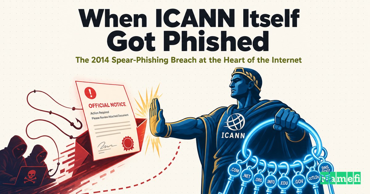 When ICANN Itself Got Phished: The 2014 Spear-Phishing Breach at the Heart of the Internet