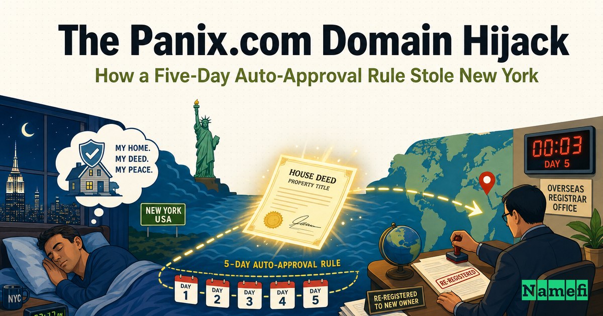 The Panix.com Domain Hijack: How a Five-Day Auto-Approval Rule Stole New York's Oldest ISP