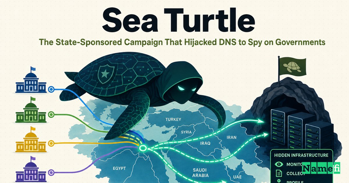 Sea Turtle: The State-Sponsored Campaign That Hijacked DNS to Spy on Governments